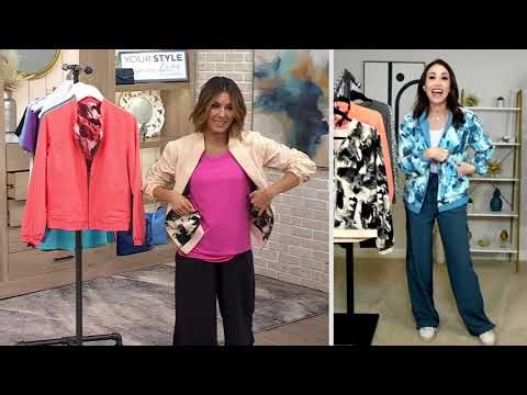 zuda Reversible Packable Spring Bomber Jacket on QVC