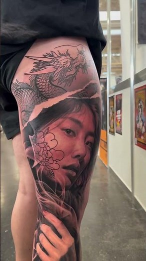 Another look at this stunning piece by Sam Tattoos at Milano Tattoo Convention! 😱🇮🇹 | #Shorts