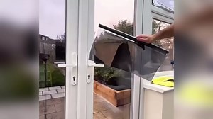 One Way Privacy Window Film, Reflective Sun Blocking Window Tint for Home Windows, Heat Control Static Cling Mirror Film for Glass Doors (Grey-16x40in)