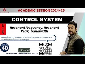 CS40: Frequency Response Analysis | Resonant Frequency | Resonant Peak| bandwidth