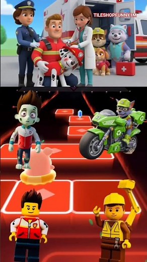 Paw Patrol Ryder 🆚 Boxy Boo 🆚 PJ Masks 🆚 Vlad and Niki ⚡ Mortal Combat ⚡Who is Win? 🎯 Tiles Hop p_23