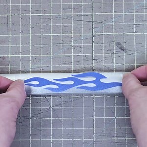 Set of 4 Magenta Flame Decals, Retro Fire Motorcycle Helmet Stickers, Hotrod Flames Adult Bike Frame Transfers / #876-MG