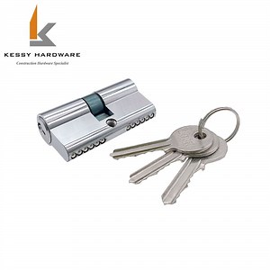 [Hot Item] 60mm Cylinder Zinc Body Brass Core 3 Normal Iron Key Double Open Cylinder