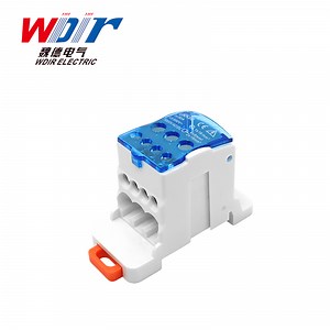 [Hot Item] Ukk 80A Brass Terminal DIN Rail Mounting Power Distribution Terminal Block