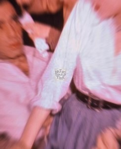 “Lauren Bacall and Humphrey Bogart are photographed on the set of their final film together, Key Largo, in 1948.” | History Through Time