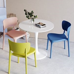 [Hot Item] Modern Colorful Plastic Dining Chairs for Home Furniture