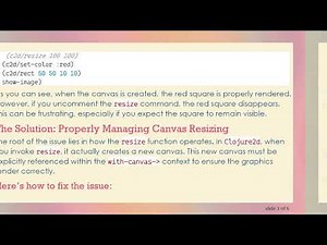 Solving the Clojure2d Canvas Resizing Issue: Ensure Your Graphics Render Properly