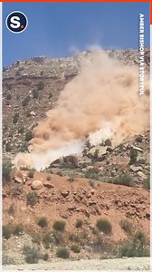10K views · 50 reactions | A local resident of Virgin, Utah, captured an impressive rockslide on camera near Zion National Park. | storyful | Facebook