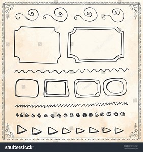 Aged Border Design Part Line Classic: vector de stock (libre de regalías) 187553021 | Shutterstock