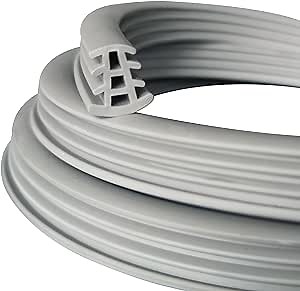 Flexible EPDM Rubber Strip (1/2'' Wide, 80 Ft Long) for Concrete Crack Repair Replacement - Weather Aging Resistance Upgrading Expansion Joint Filler