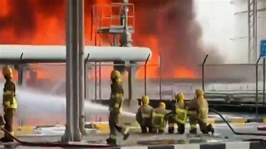 Drone attack targets Kuwait airport, fuel tanks on fire