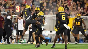 Interception by ASU's Timarcus Davis highlights sloppy Pac-12 opener