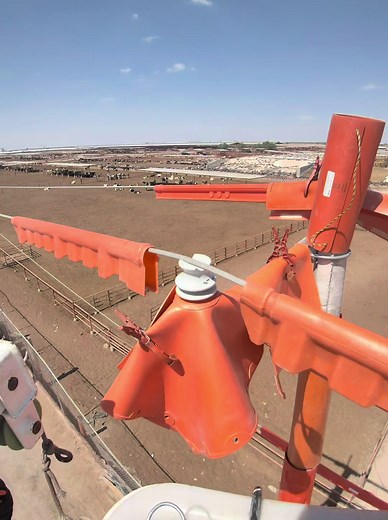Amarre de aislador de paso 13KV — Aislado sobre aislado CFE