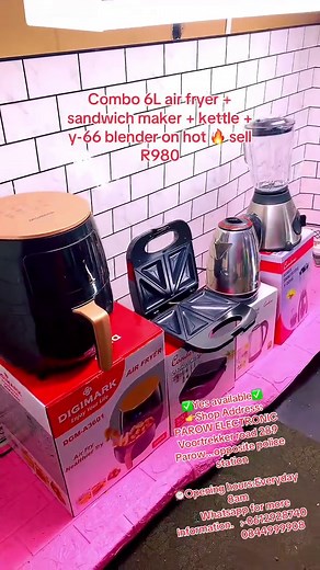 Top 6L Air Fryer Combo Set for Sale - R980