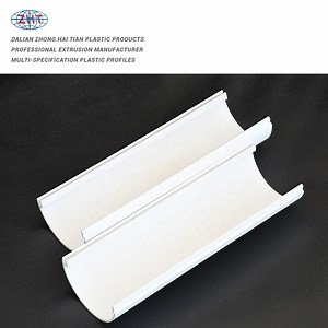 [Hot Item] White PVC U-Shaped Plastic Tube Durable Pipe PVC Round Half