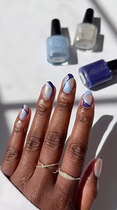 3.1K views | Glittery at-home manicure inspo for NYE 睊 @lolo.nailedit uses CND VINYLUX Long Wear Polish in Winter Warrior, Battle Royale, and Fantasy Realm, all from the QUEEN-TESSENTIAL collection  | CND - Creative Nail Design | Facebook