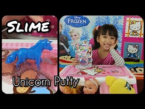 Unboxing Slime Unicorn Putty