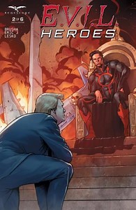 #NCBD Part 2: E.V.I.L. Heroes #2. The deity known as Chaos is starting to wreak havoc worldwide, enslaving humans and destroying cities. But hidden in a desert, a team assembles to undergo a transformation that could save us all! | Zenescope Entertainment