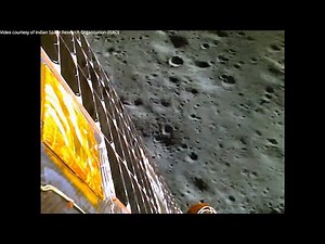 India's Chandrayaan-3 Lunar Lander's Descent to The Moon's South Pole | ISRO FriendsofNASA.org: ISRO’s Chandrayaan-3 lunar lander captured its descent onto the Moon's surface using its Landing Imager Camera. Chandrayaan-3 performed a soft landing in the South Pole region of the Moon, on August 23, 2023, at 12:34 UTC (18:04 IST). Chandrayaan-3, ISRO’s third lunar exploration mission, consists of a propulsion module, a lander and a rover. The Chandrayaan-3 spacecraft is the first to land at the lu