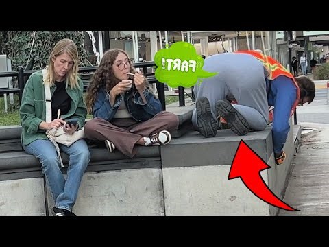 Fat Guy Farts In Womens Faces While They Eat!!! CRAZY WET Fart Prank!!