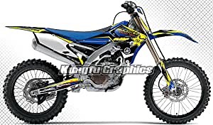 Kungfu Graphics Custom Decal Kit for Yamaha YZF250 YZ250F 2014 2015 2016 2017 2018, Black