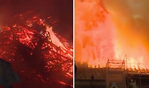 Notre-Dame fire: Paris Fire Brigade work to clear flames