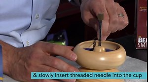The Beadsmith Spin & String, Spinning Wheel Needle, 6 inches, 5 Needles per Card, for Use with The Spin N String Large Wooden Bead Spinner, Quickly and Efficiently String Beads