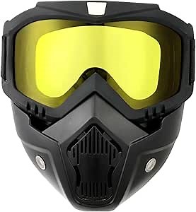 Amazon.com: Riding Goggles ATV & Dirt Bike Anti Dust Motorcycle Goggles with Removable Face Mask, Adjustable Motocross Eyewear : Automotive