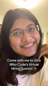 Spend a day in the life of Girls Who Code Loops alumna Pooja Patel at our virtual Hiring Summit! #Repost Thank you so much to everyone who participated in our Virtual Hiring Summit! At Girls Who Code, we have created the largest pipeline of female and nonbinary technologists, 50% of whom are from underrepresented groups. We loved connecting them with mentorship and job opportunities at top tech companies. We can’t wait to see how you change the face of tech. We also want to give a huge thank you