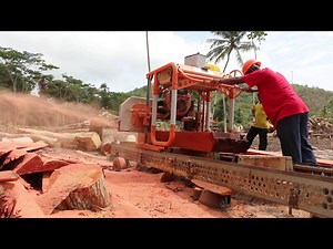 Milling Mahogany in Grenada with the Lumbermate 2000