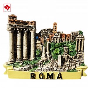[Hot Item] Hand Painted Craft 3D Rome Italy Fridge Magnet Travel Souvenir Refrigerator Magnetic Sticker