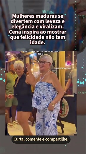 Elegância e alegria: mulheres mostram que idade nunca limita diversão