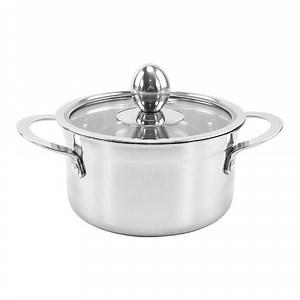 [Hot Item] Glass Lid Cover Kitchen Ware Cookware Sets Mini Cooking Pots Stainless Steel Sets Casserole