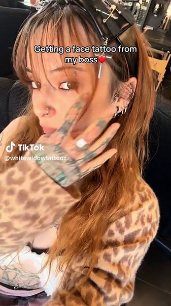 Getting a Face Tattoo from a Female Tattoo Artist