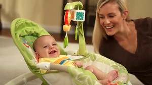 Fisher-Price Newborn-to-Toddler Portable Rocker, Green Safari