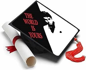 Tassel Toppers - Scarface Grad Cap Topper, Grad Cap Decorations or Graduation Accessories