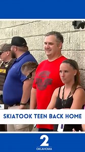 14K views · 128 reactions | Welcome home, Justin Teague! Watch as his parents share their story and the heartwarming embrace from the community. 2 News' Naomi Keitt reports. See the full story at kjrh.com #teen #recovery #welcomehome #home #parents | KJRH | Facebook