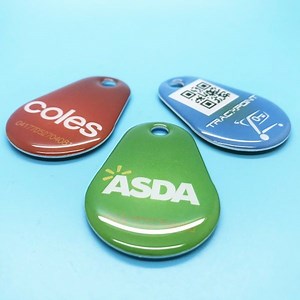 [Hot Item] Qr Code Club Gym Fitness DESFire EV1 2K 4K 8K Epoxy RFID Keychain Keyfob Tag