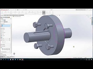 Flanged Coupling (Protected type) using SolidWorks (Assembly modeling)