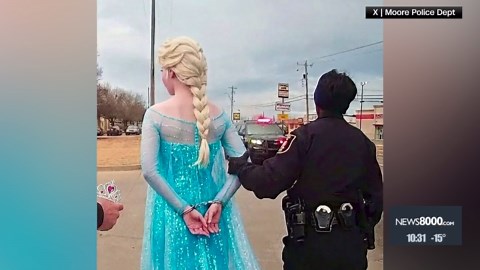 Oklahoma Police Arrest Frozen’s Elsa for Cold
