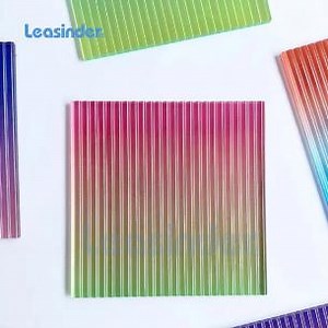 [Hot Item] Leasinder Acrylic PMMA Fluted Reeded Glass Sheet Cost-Effective Bendable High Light Transmission and Transparency Fluted for Room Shielding