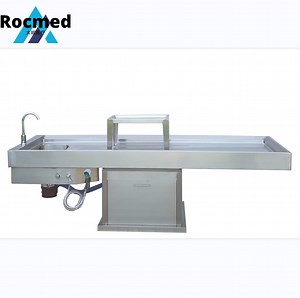 [Hot Item] Funeral Stainless Steel Embalming Table Autopsy Table Hospital Dissection Room Autopsy Morgue Mortuary Cadaver Dissection Pathology Embalming Autopsy Table
