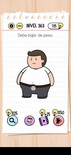 Brain Test | Nivel 363 - Debe bajar de peso ✅