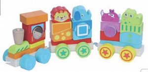 [Hot Item] Educational Blocks Wooden Stacking Train Set Toys for Kids and Children