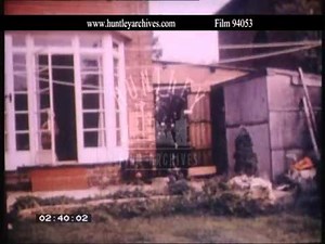 1960's house move. Archive film 94053