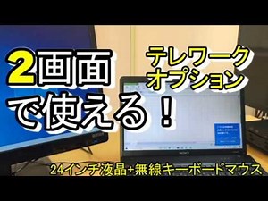 2画面で使えるテレワークオプション