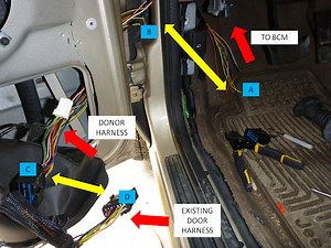 2000 Jeep Grand Cherokee Drivers Door Wiring Harness