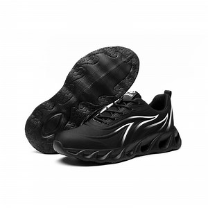 [Hot Item] Work Boot Fashion Black Anti Slip Waterproof Leather Steel Toe Safety Shoes for Men Heavy Industry Safety Boot