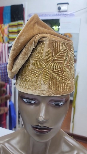 Beaded mens hats available. Kshs 8500 each. #velvetcaps #unisexhats available in store. #beadedcaps #beadedhats #mensaccessories #weshipworldwide✈️✈️✈️❤ 📞 📲 0710 660 524 We deliver. | African Fabric & Designs Kenya Ltd