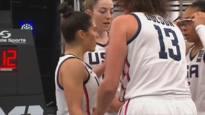 Look at Kelsey Plum work.. they all balled out in 3x3 basketball and are now Olympics bound 💪 Shoutout to Katie Lou Samuelson, Stefanie Dolson, Allisha Gray and Kelsey Plum 👏 (📽️ USA Basketball) | WNBA